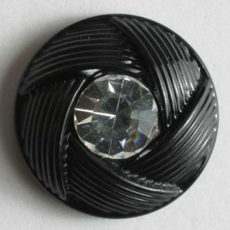 S RHINESTONE BRAIDED EDGE 15MM BLACK (20) 340730