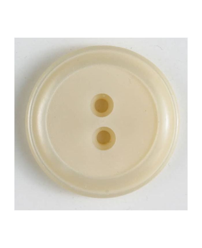 S ROUND RAISED 2 HOLES 23MM BEIGE (12) 341022