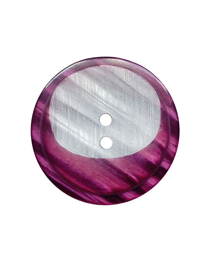 ROUND BUTTON WITH 2 HOLES 23MM BERRY (12) 342022