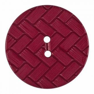 BRAID PATTERN 2 HOLES 23MM WINE RED (12) 345862