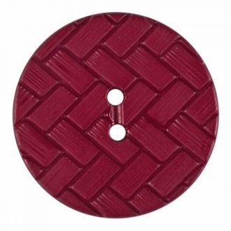 D BRAID PATTERN 2 HOLES 23MM WINE RED (12) 345862