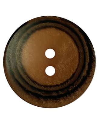 D ROUND WITH 2 HOLES 23MM BROWN (12) 348802