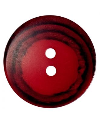D ROUND WITH 2 HOLES 23MM RED (12) 348808