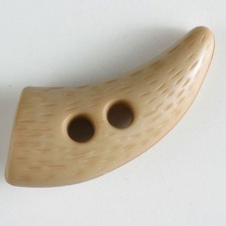 S HORN TOGGLE 2 HOLE 50MM BEIGE (14) 350203