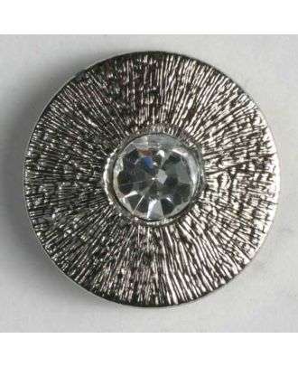 RHINESTONE CTR 18MM ANTIQUE SILVER (20) 370278