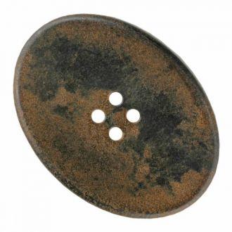 S OVAL WITH 4 HOLES 30MM BROWN (12) 370886