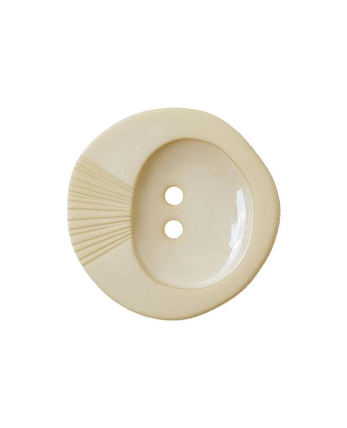 S 2H ROUND DIPPED CENTRE 28MM CREAM (12) 374000