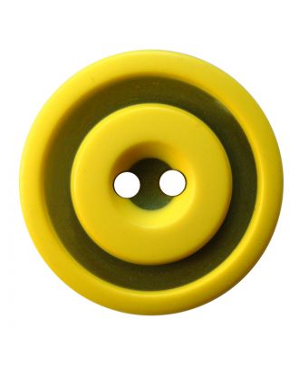 ROUND 2-TONE 2 HOLE 25MM YELLOW (12) 377811