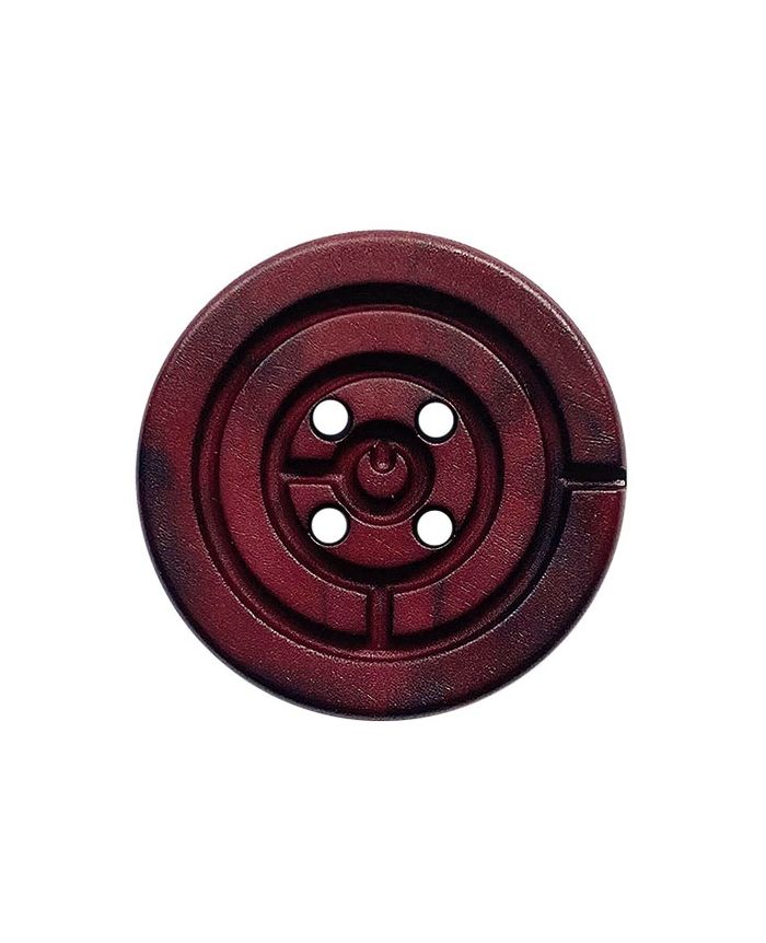 S 4 HOLE MATT SHADED 28MM WINE (12) 384008