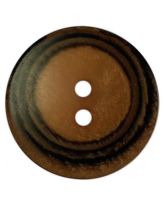 S ROUND 2 HOLES 28MM BROWN (12) 388802