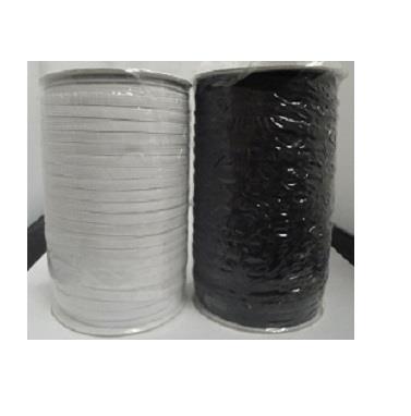 8 CORD 6MM BLACK BRAIDED ELASTIC X 250M