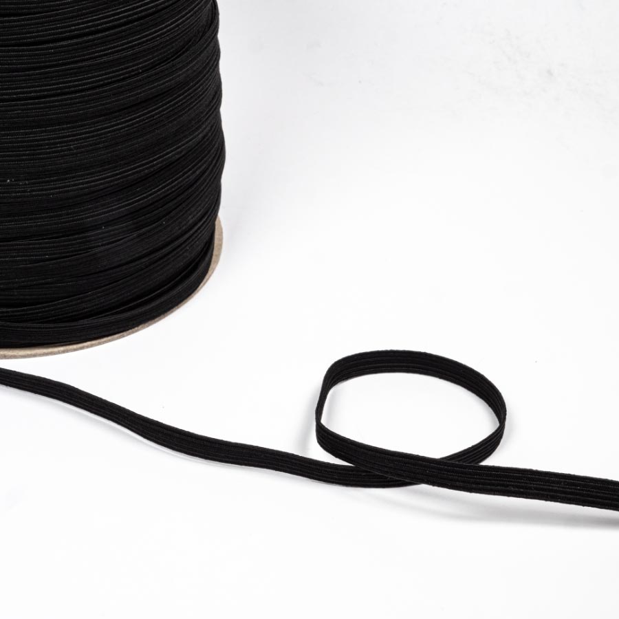 10 Cord 8mm Polyprop Elastic Black 250m