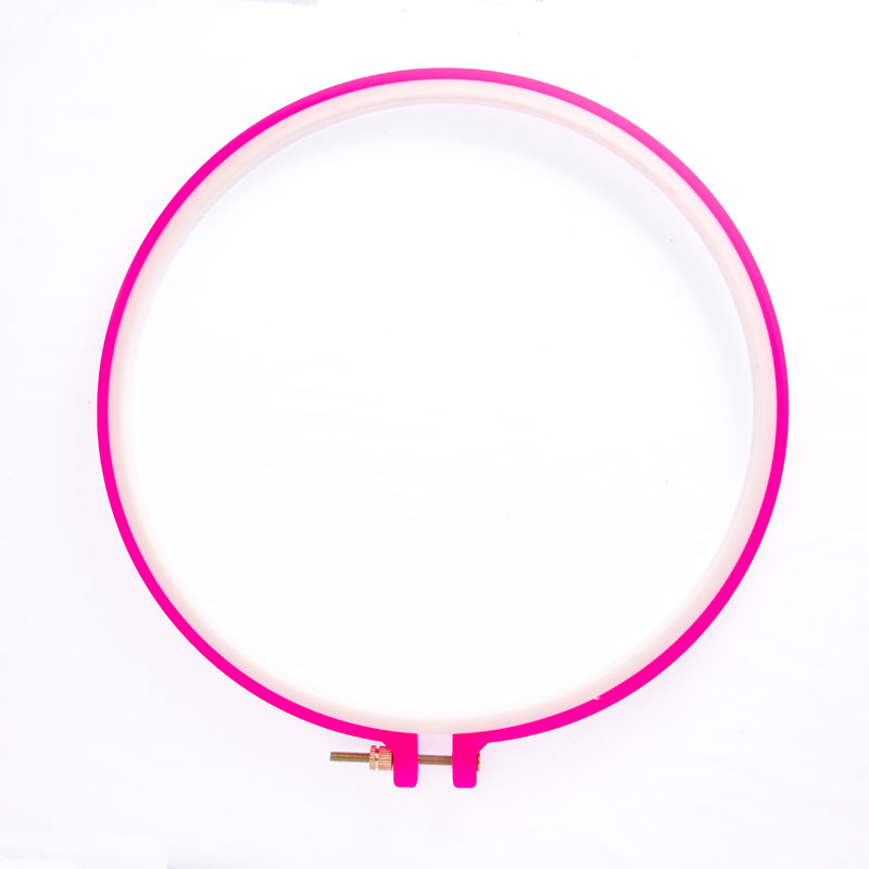 COLOURED PLASTIC EMB HOOPS 5PCS 10"