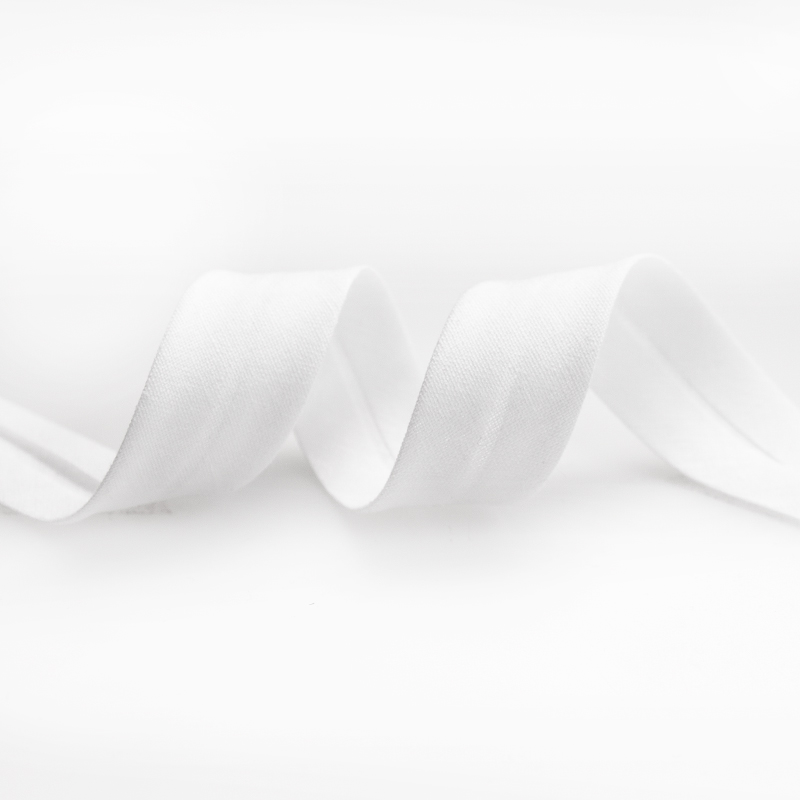 BIAS BINDING COTTON 40/20MM WHITE 903210