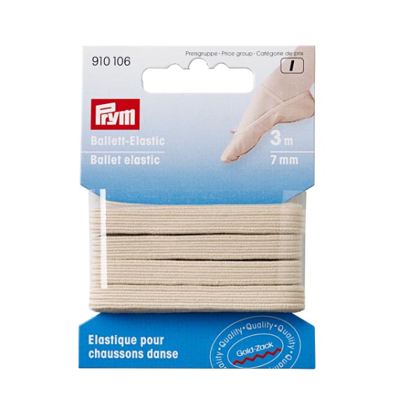 BALLET-ELASTIC 7MM BEIGE 910106