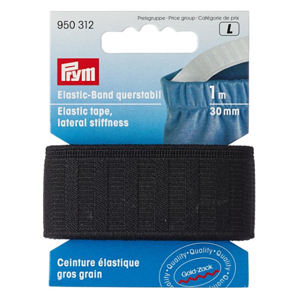 ELASTIC TAPE LATERAL STIFFNESS 30MM BLACK 950312