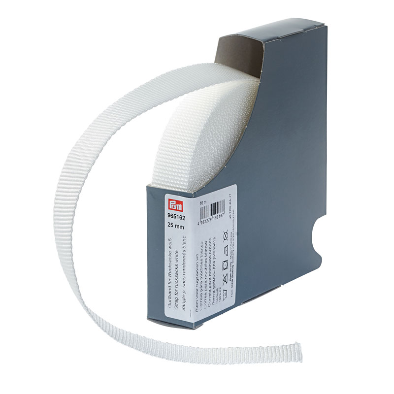 STRAP FOR RUCKSACKS 25MM WHITE 965162
