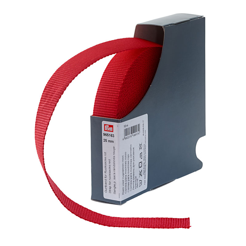 STRAP FOR RUCKSACKS 25MM RED 965163