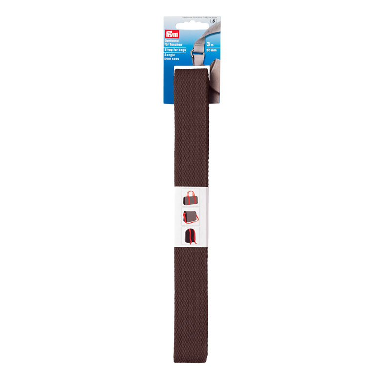 STRAP FOR BAGS 30MM DARK BROWN 965183