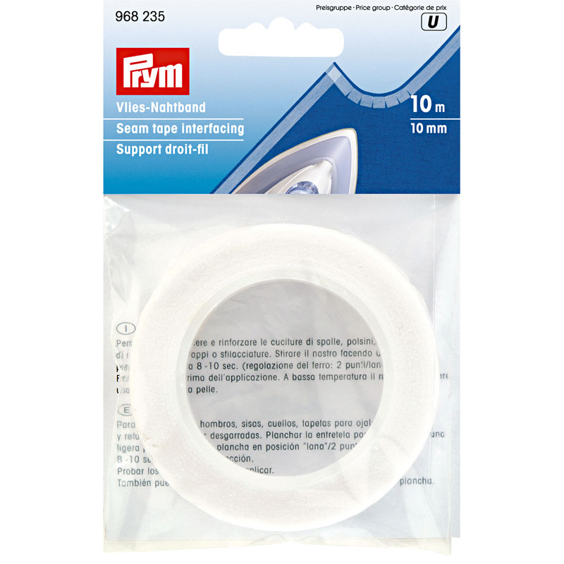 SEAM TAPE INTERFACING 10MM WHITE 968235