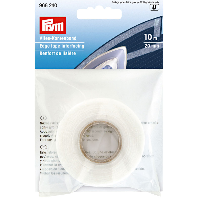 EDGE TAPE INTERFACING 20MM WHITE 968240