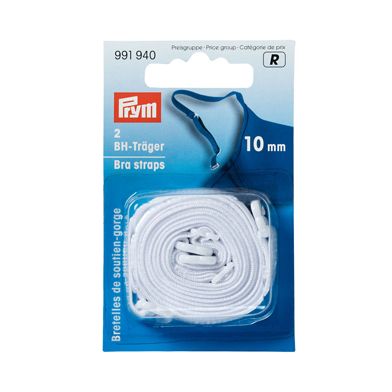 BRA STRAPS 10MM WHITE 991940