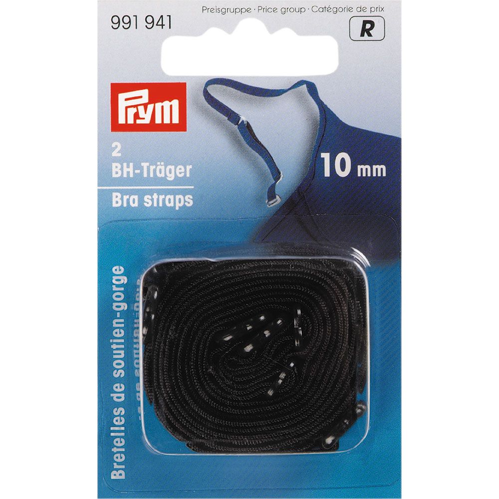 BRA STRAPS 10MM BLACK 991941