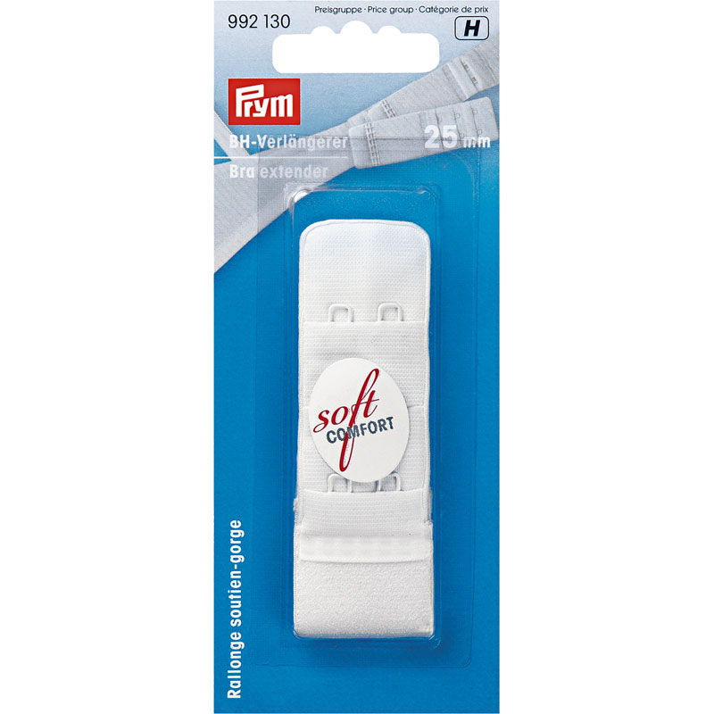 BRA EXTENDER 25MM 3 X 2 HOOKS WHITE 992130