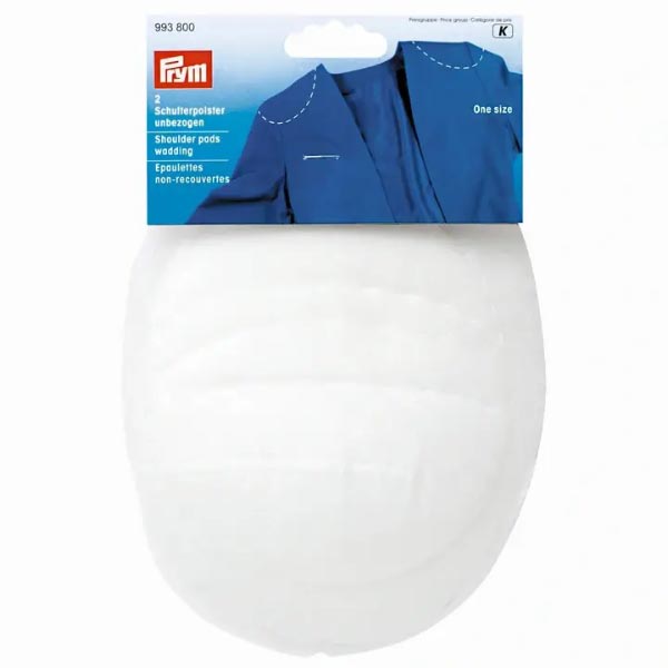 S/PADS SET-IN WADDING WHITE ONE SIZE 993801