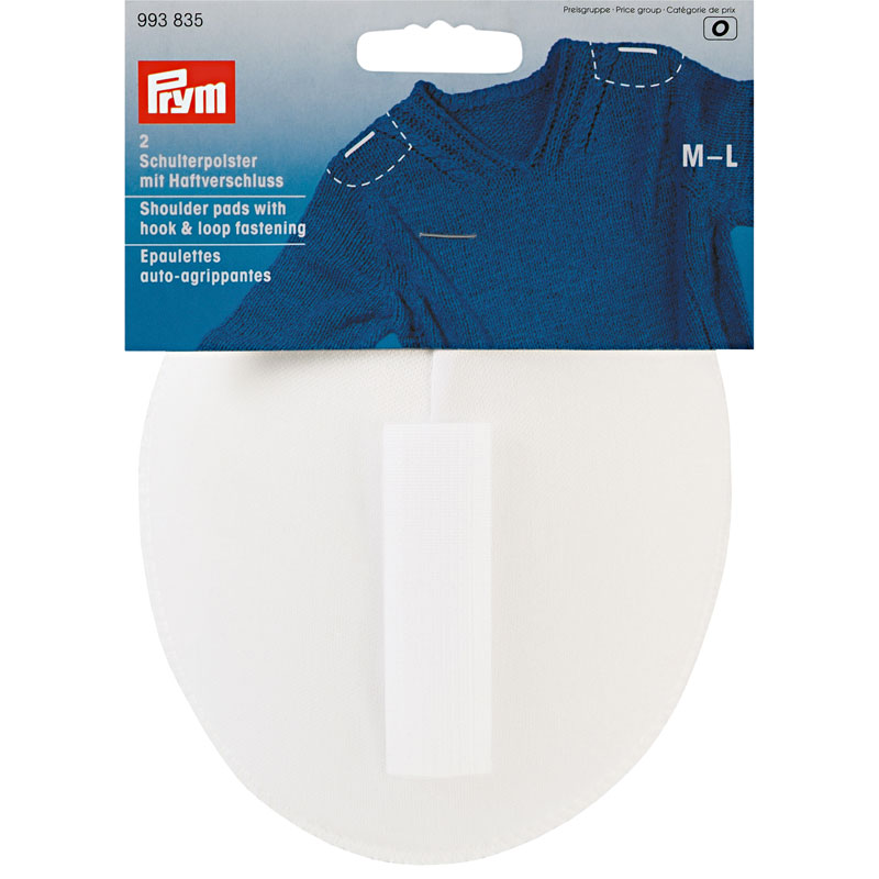 S/PADS RAGLAN WITH H&L FASTENING WHITE M-L 993835