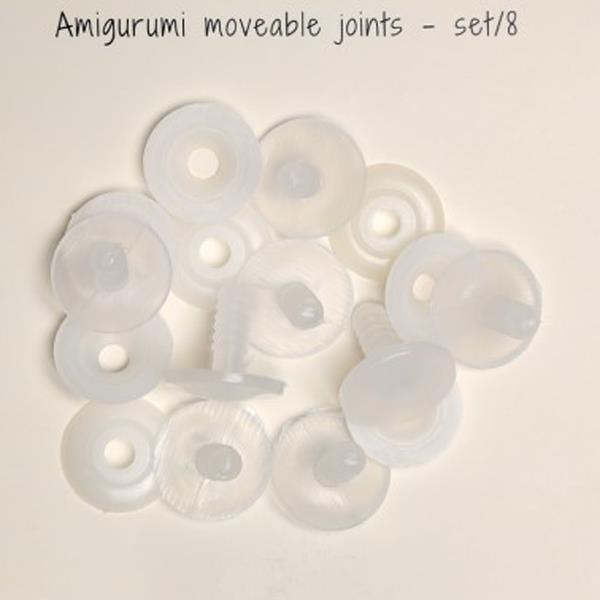 AMIGURUMI MOVEABLE JOINTS 20MM SET OF 8 50