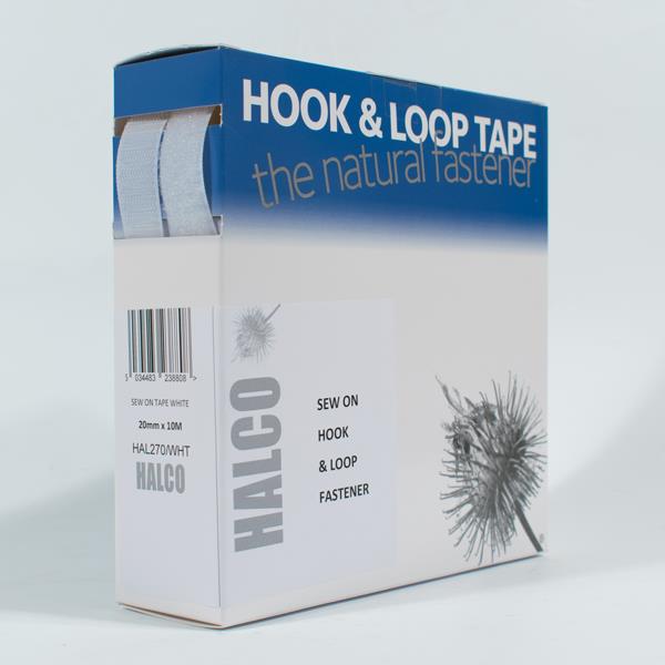 SEW ON TAPE 20MM X 10M WHITE