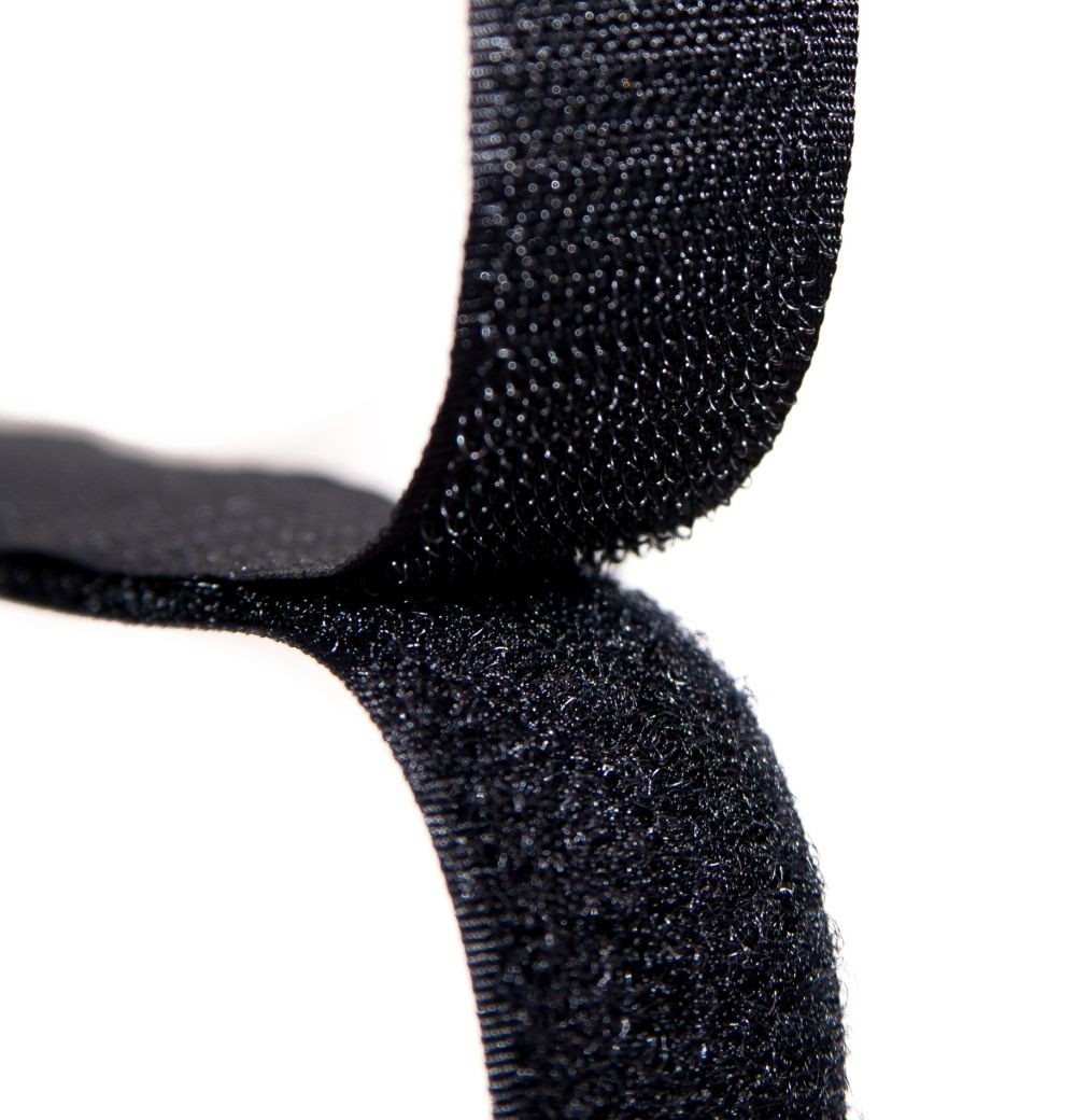 16MM STICK-ON SINGLE SIDE LOOP 25MTS BLACK