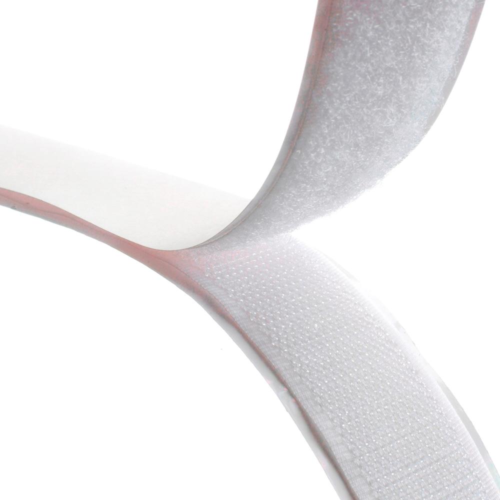 16MM STICK-ON SINGLE SIDE HOOK 25MTS WHITE