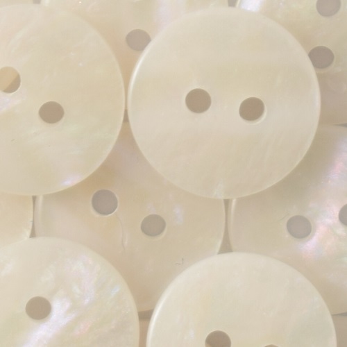 15MM MARLED DOME 2 HOLE WHITE 50PCS 1