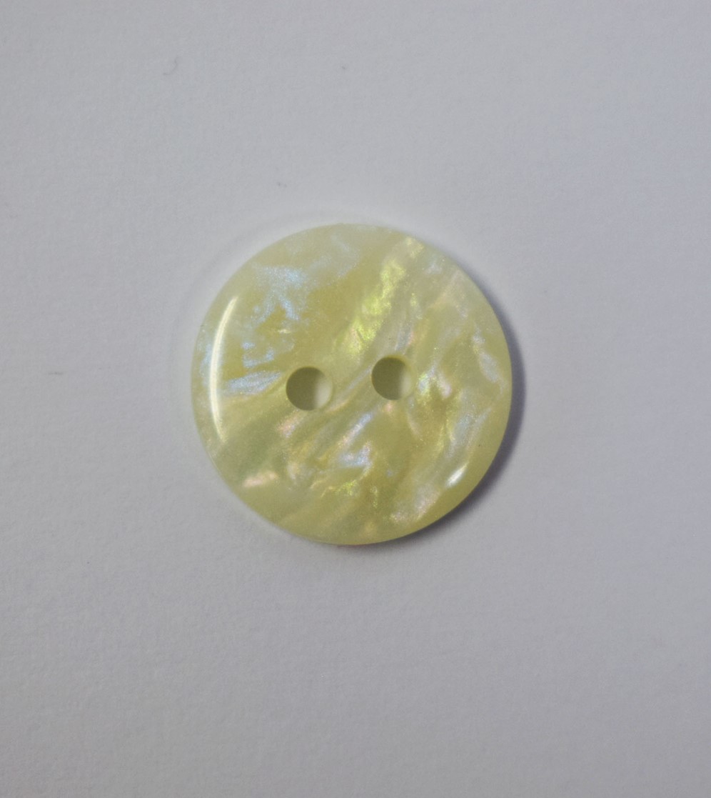 15MM 2 HOLE MARBLE WHITE 50PCS White