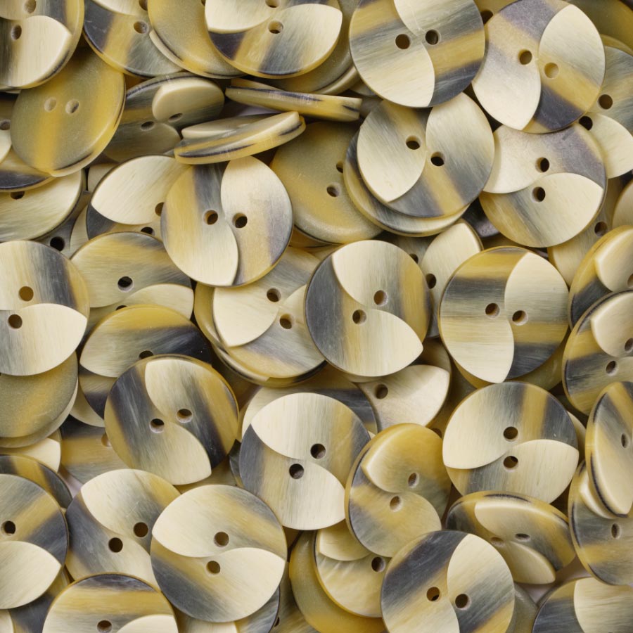 15MM 2 HOLE SWIRL BONE 50PCS 241