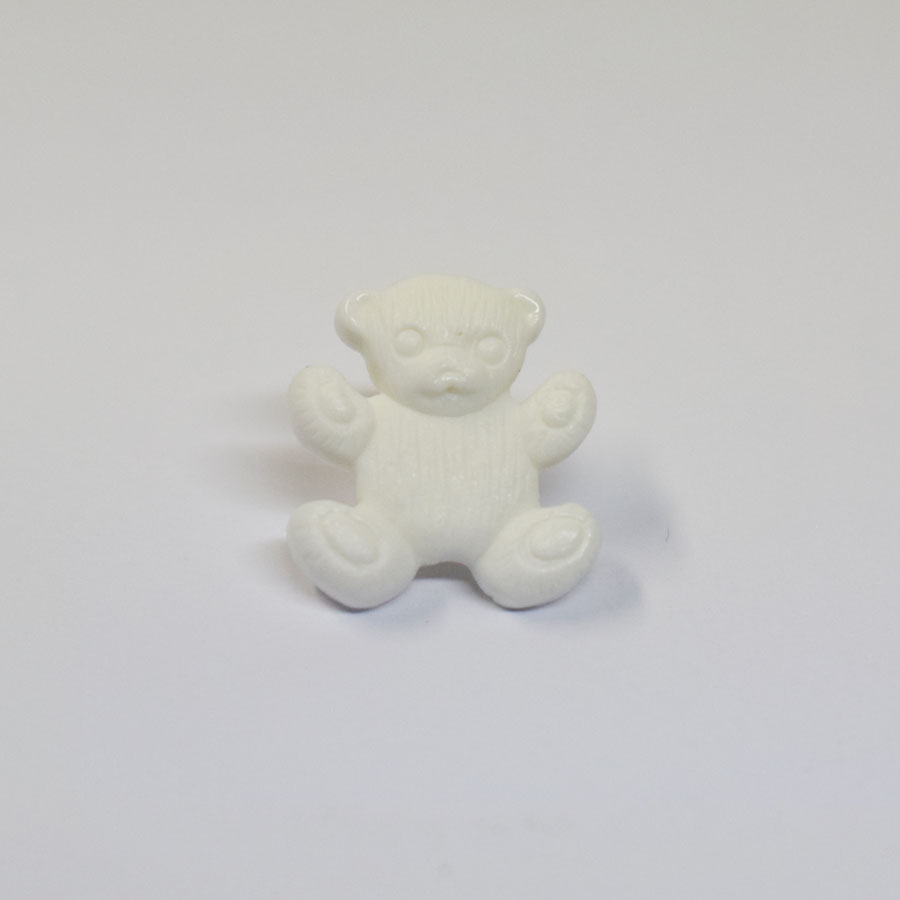 15MM TEDDY WHITE 50PCS White