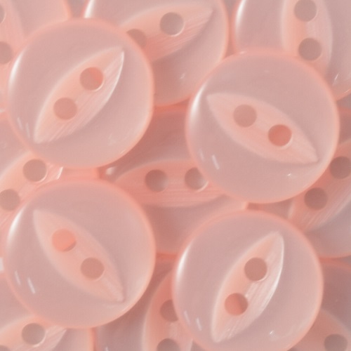 11MM 2 HOLE FISH EYE PINK 100PCS 5