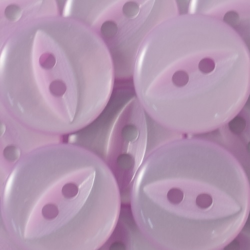 11MM 2 HOLE FISH EYE LILAC 100PCS 15