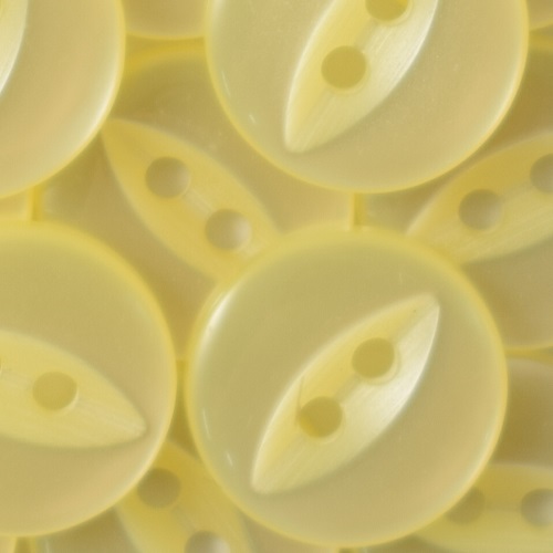 14MM 2 HOLE FISH EYE LEMON 100PCS 3