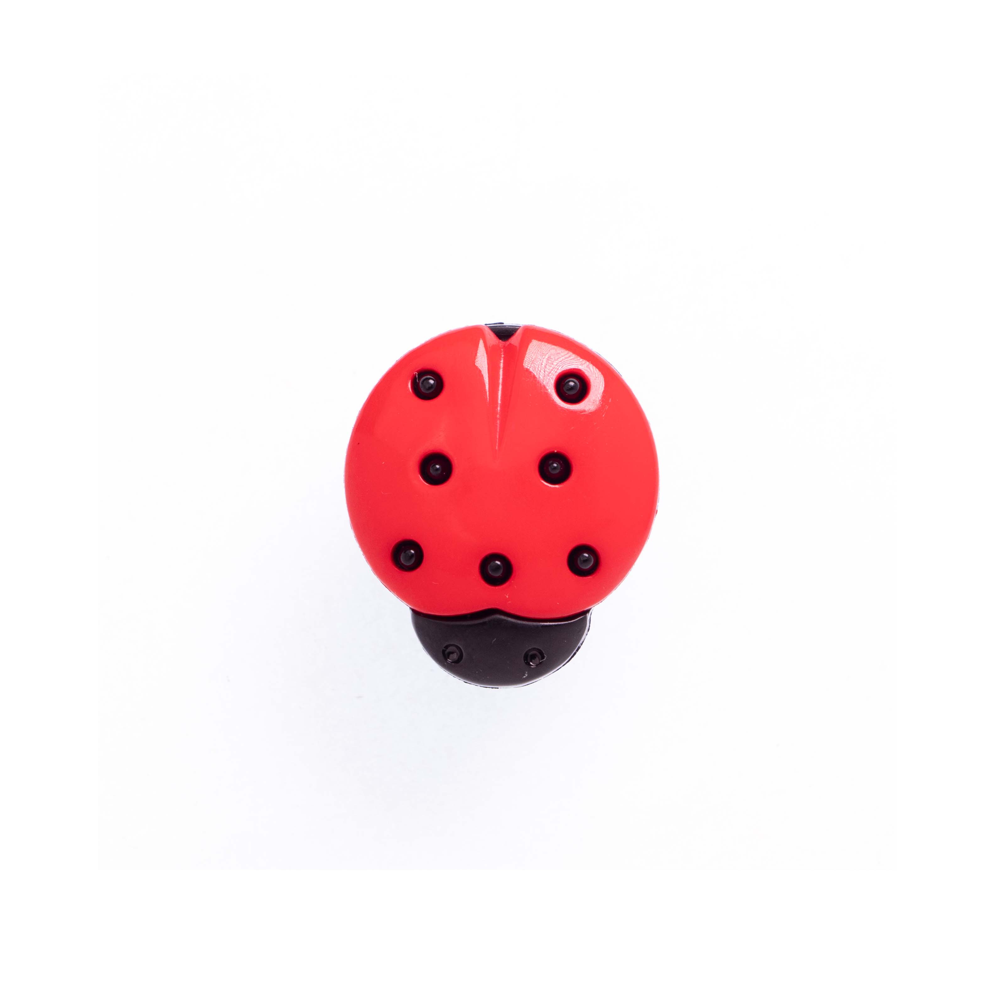 14MM LADYBIRD SHANK BUTTON RED 50PCS RED