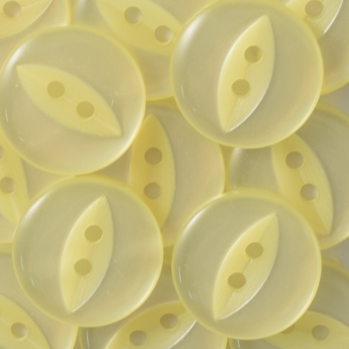 16MM 2 HOLE FISH EYE LEMON 100PCS 3