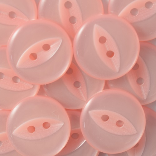 16MM 2 HOLE FISH EYE PINK 100PCS 5