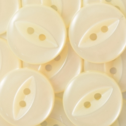 16MM 2 HOLE FISH EYE CREAM 100PCS 8