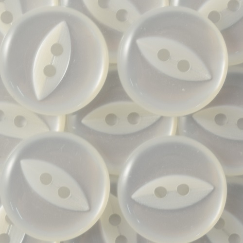 19MM 2 HOLE FISH EYE WHITE 100PCS 1