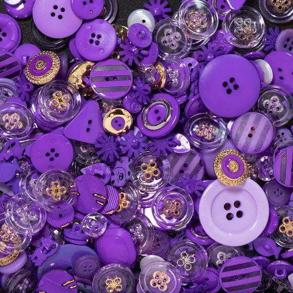 250G 11 PURPLE ASSORTED BUTTONS 11