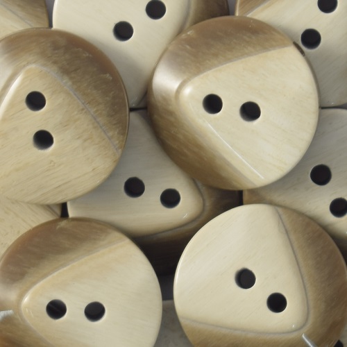20MM 2 HOLE CHUNKY BEIGE 50PCS 23