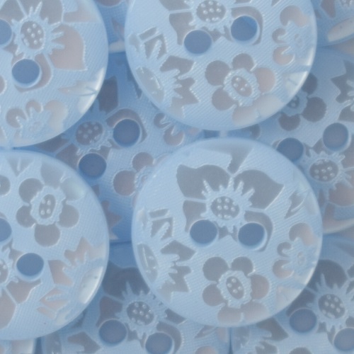 15MM 2 HOLE FLORAL SKY 50PCS 22