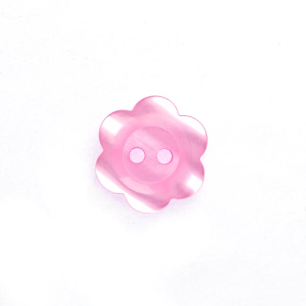 2 HOLE PEARLISED FLOWER SHAPE 50PCS 96